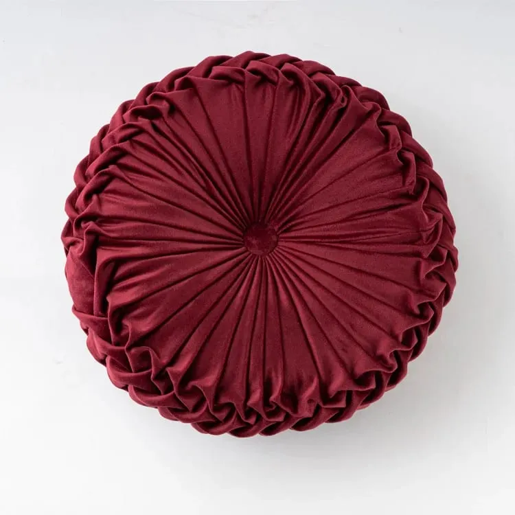 Plush Pumpkin Cushion Handmade Lumbar Support Pillow for Sofa Bed Office Nordic Decor — image 13