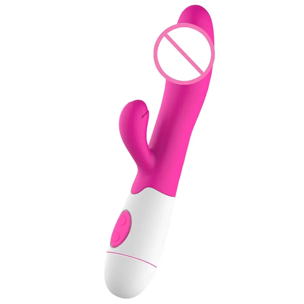 Anal Vagina Massage G-spot Masturbator Erotic Dildo Rabbit Vibrator Vibrators For Women 30 Frequency Dual Vibrating Sex Toys — image 4