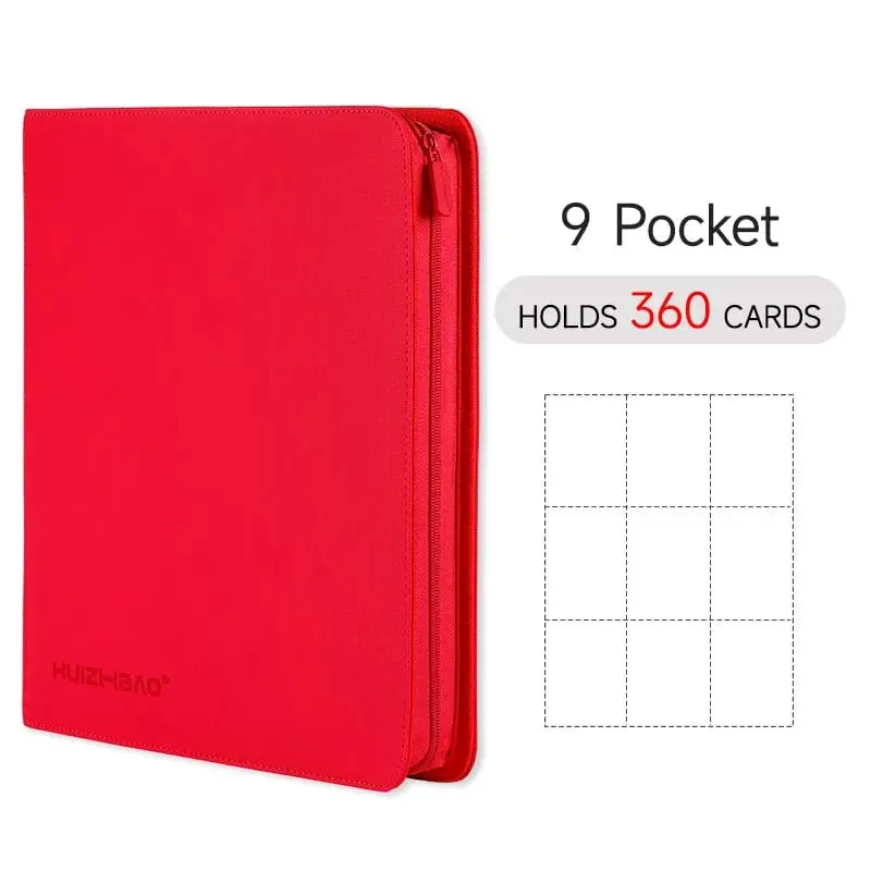 9/12 Pocket Zipper Card Binder Trading card album Durable Side Loading Card for mtg tcg for pokemon for yugioh for football — image 8