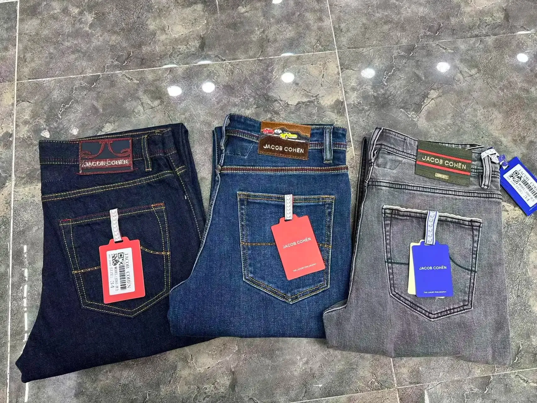 Jeans Thick Cotton Men 2026 Autumn Winter new elasticity comfortable fashion quality straight Big size 29-40 long Pants — image 2
