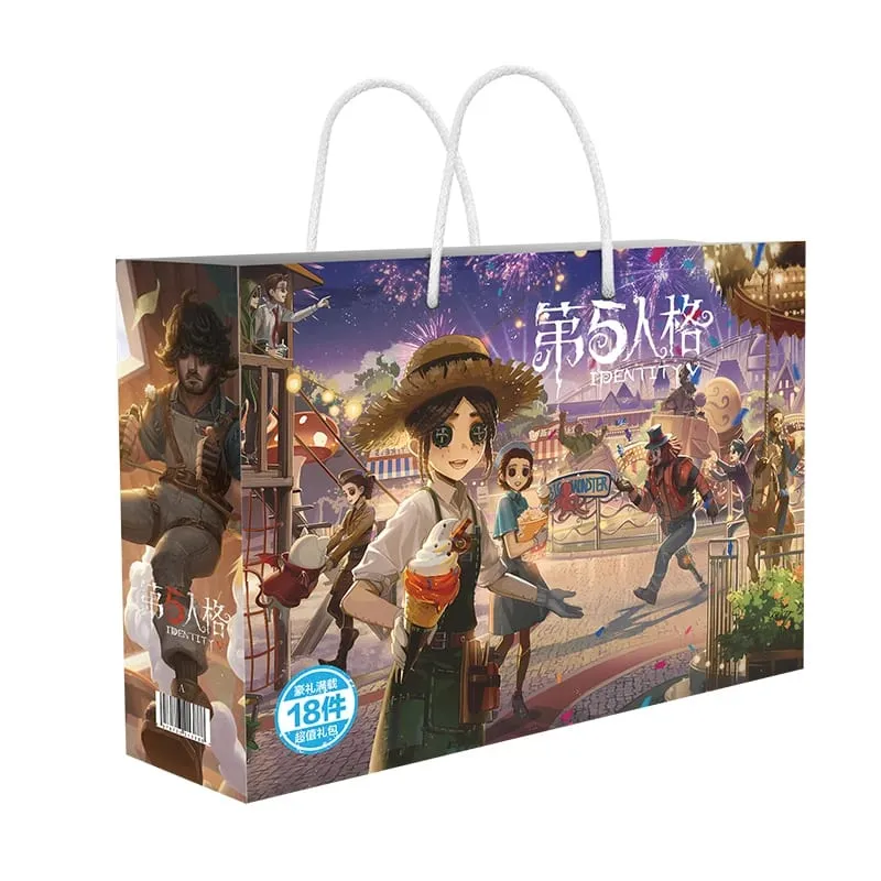 Sac cadeau porte-bonheur Anime Bungou Stray Dogs Haikyuu, jouet de Collection comprenant une carte postale, un signet, des cartes Lomo, figurine Genshin Impact — image 18
