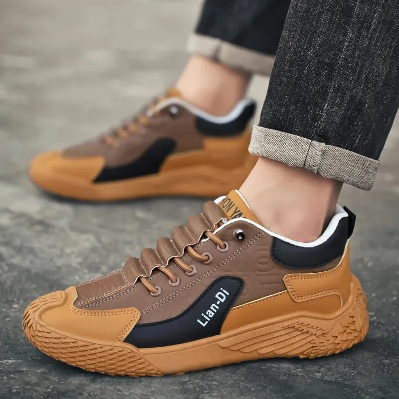 Spring and Autumn Fashion Elastic Band Sneakers for Men Versatile Trendy Casual Shoes Student Running Shoes Soft-Soled Lightweight Men's Shoes