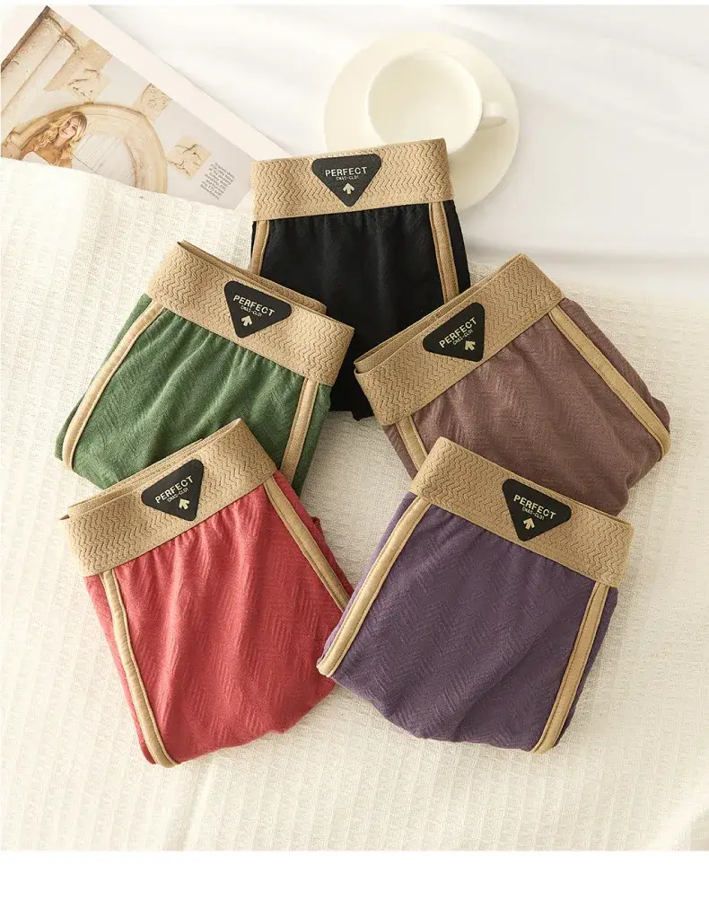 3PC 100% Cotton Men's Underwear Autumn Winter New 10A Antibacterial BoxerShorts Loose Comfortable Men's Quadrangle Underpants — image 8