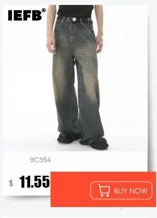 Avant-Garde Men's Jeans Leopard Print Gradient Oversized Wide Leg Fit High Street Loose Casual Denim Long Pants 9X2894 — image 7