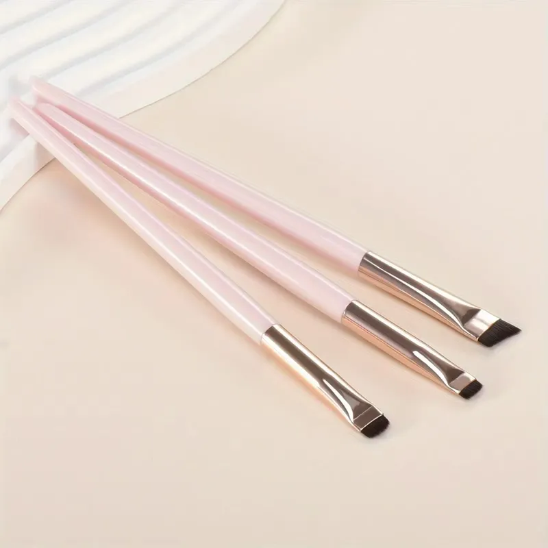 4pcs Blade Makeup Brushes Angled Thin Eyebrow Brush Flat Fine Eyeliner Brush Professional Liner Brow Make Up Tools — image 10