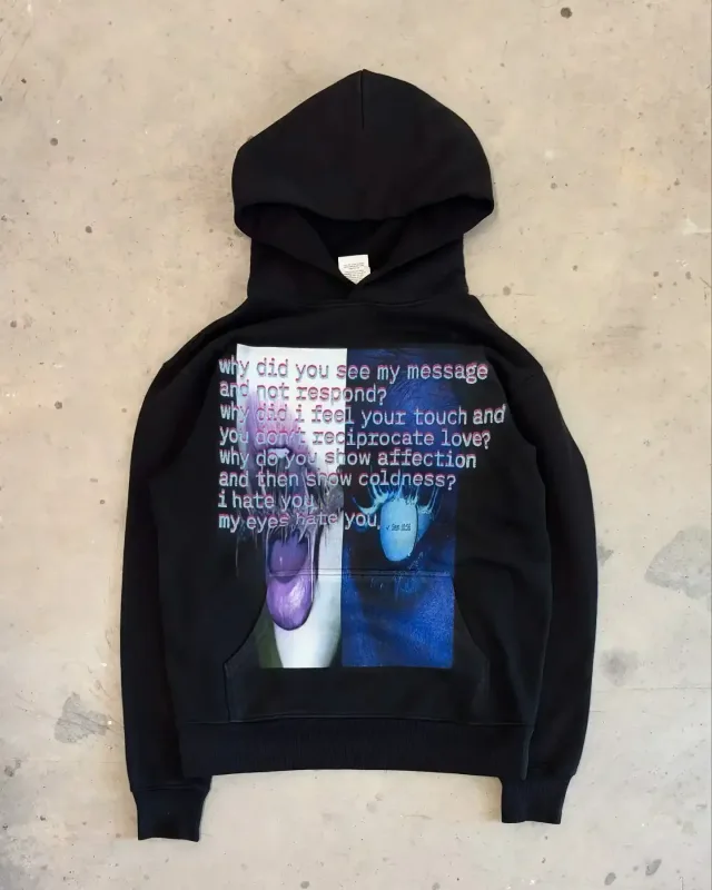Harajuku Casual Letter Zip Oversized Hoodie Grunge Streetwear Gothic Sweatshirt Hoodies Women Tops Men Clothing Goth Y2k Clothes — image 9