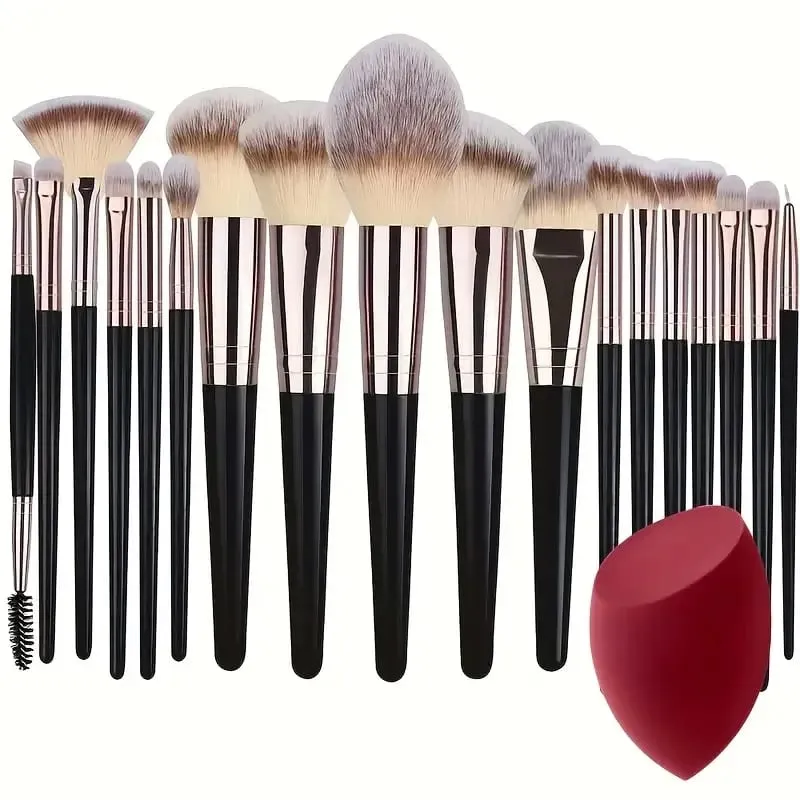Ensemble de pinceaux de maquillage, 3 à 20 pièces, pour ombre à paupières, fond de teint, correcteur, mélange de Blush, doux et moelleux, outil de beauté pour femmes, cadeau de noël, nouvelle collection