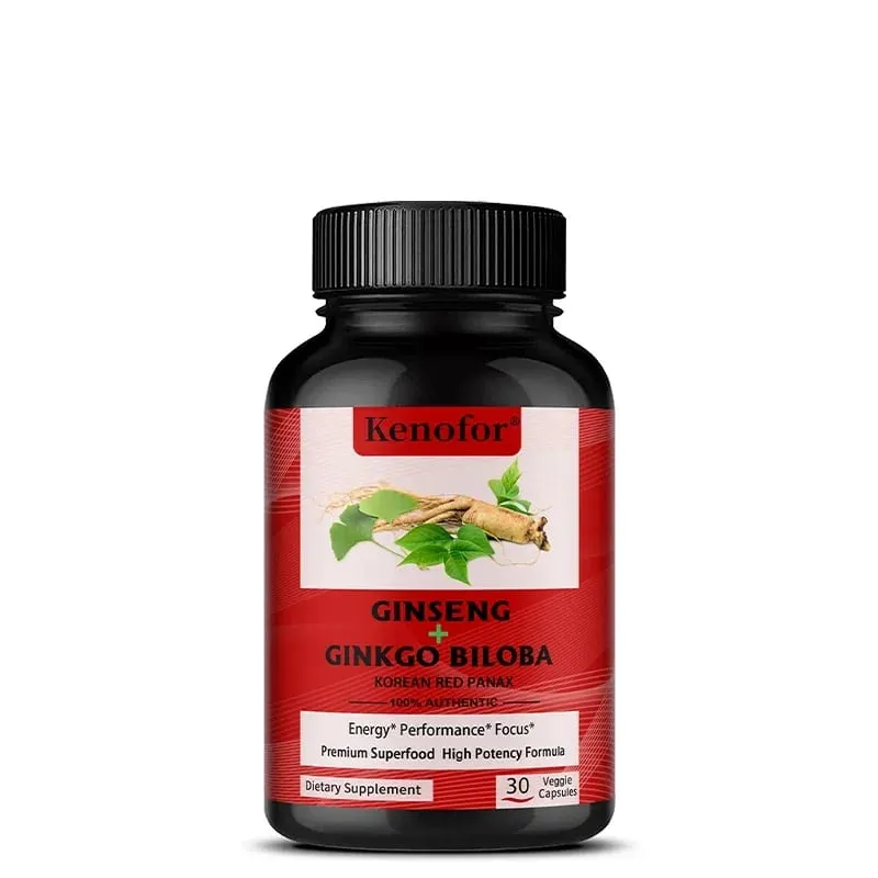 Ginkgo Biloba 1000mg Capsules - With Vitamin B & Zinc Brain Health & Memory Support Gluten-Free Non-GMO Vegan Supplement — image 8