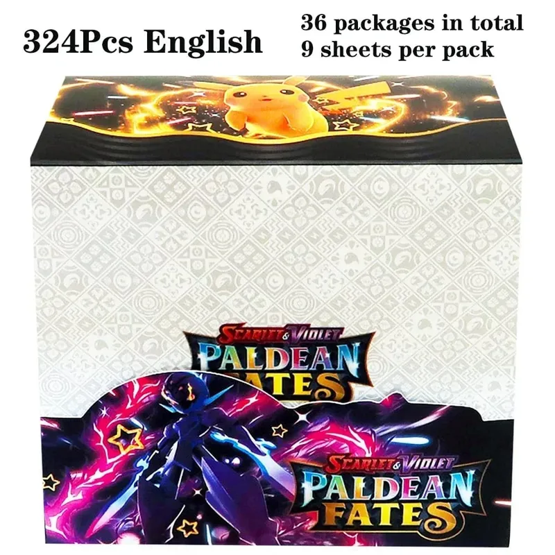 324Pcs Pokemon TCG: Sword & Shield Tempest Bonds Booster Box Trading Card Game Pokemon Card Kids Toys Board Game