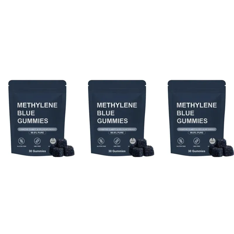Methylene Blue Gummies with Benfotiamine Alpha Lipoic Acid Vitamin B6 & B12 for Mental Clarity and Nerve Health - 30 Gummies — image 9
