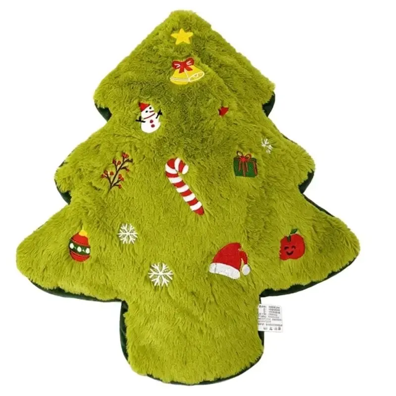 U13F Christmas Plush Pillow Soft Holiday Cushion for Warm Kids Room Seasonal Decors