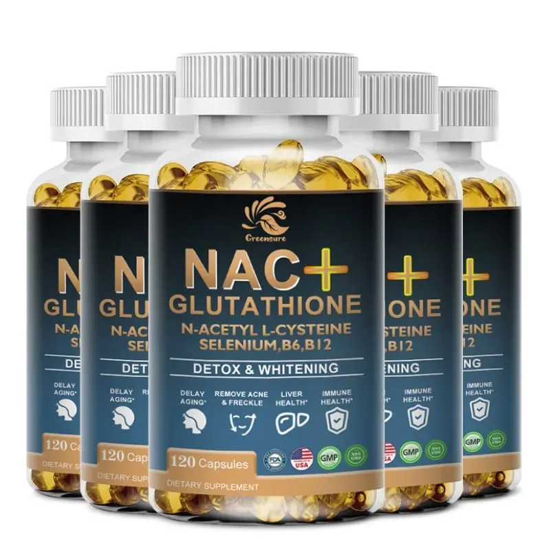 Greensure NAC Glutathione Capsules N-Acetyl Cysteine 1200 mg Support for Liver Lung | Amino Acid Increases Glutathione — image 8