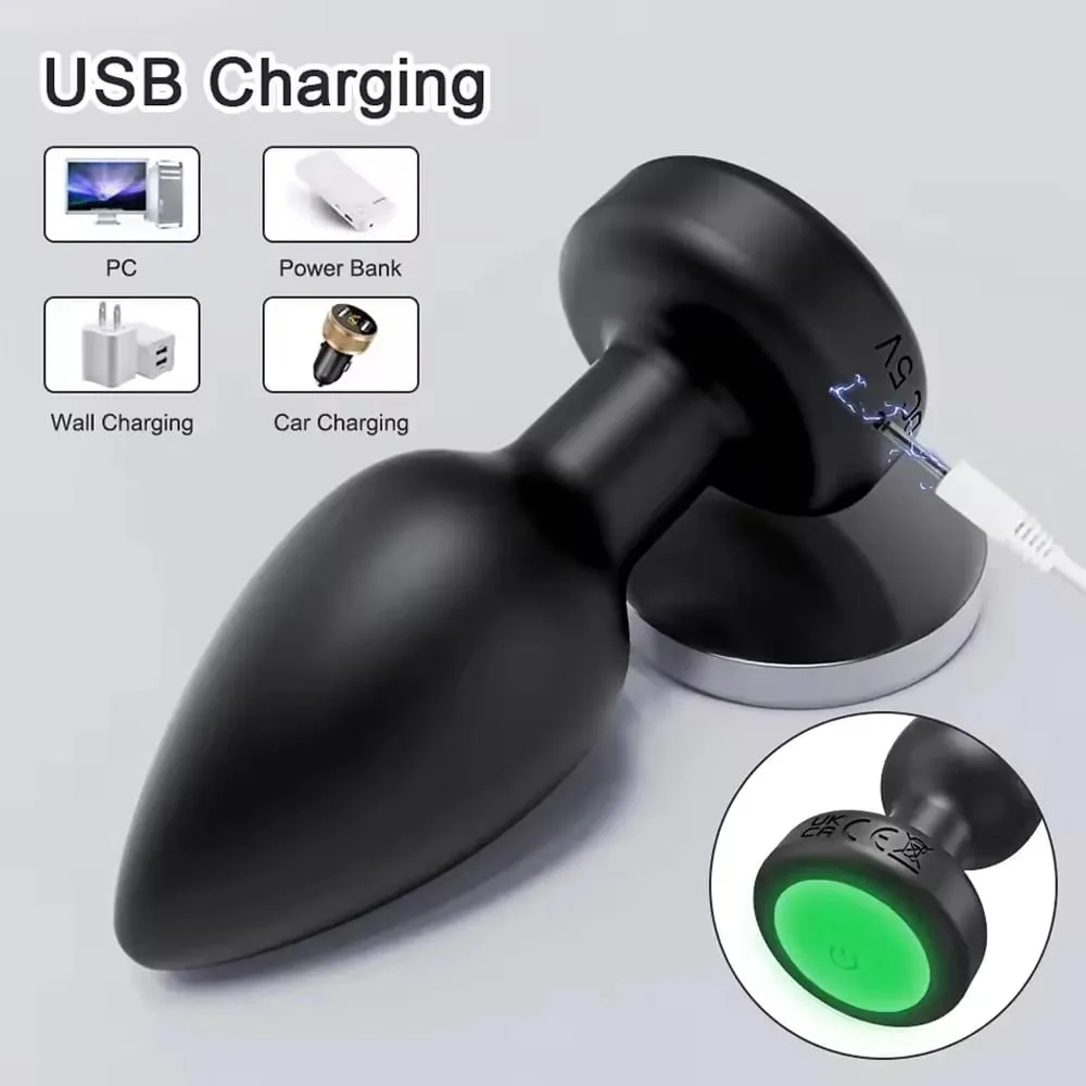 Remote Control Anal Vibrator Male Wireless Butt Plug Gay Prostate Massager Female LED Vagin Stimulator Adult Sex Toys for Men