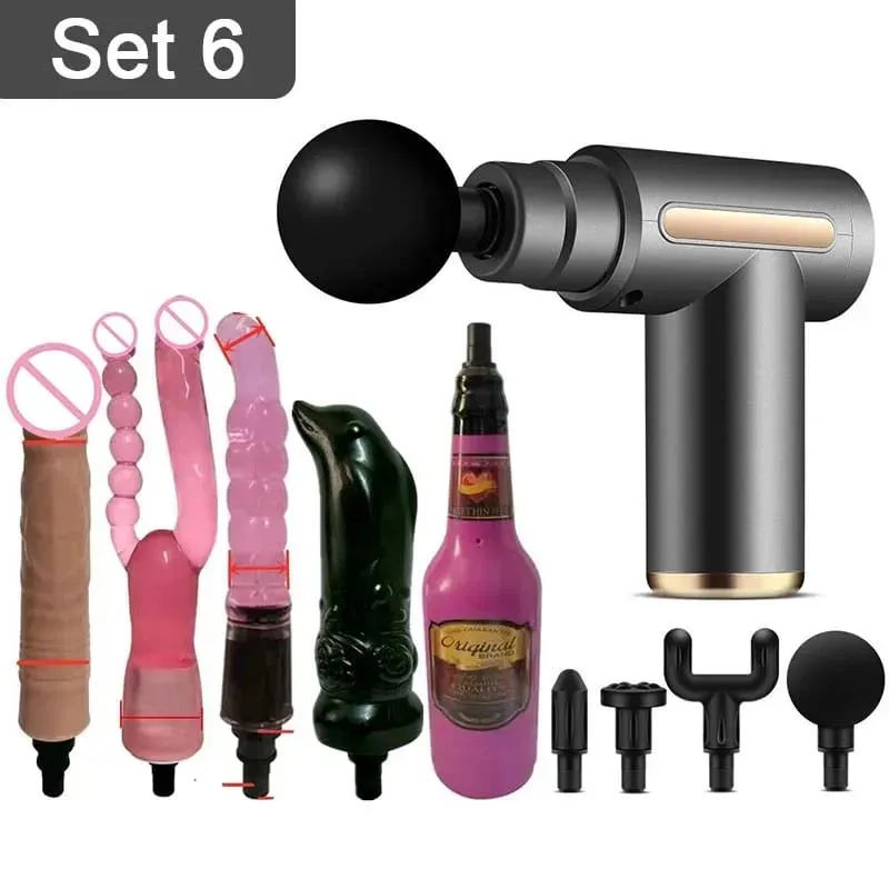 Sex Massager Muscle Massage Gun Fascial Gun High Frequency Vibration Variable Speed Female Vaginal Vibrator Dildo Sex Toys — image 12