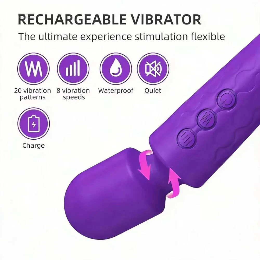 Powerful Vibrating AV Vibrator Magic Wand Clitoris Stimulator Sex Toys for Women G Spot Massager Adult Female Sex Erotic Product — image 5