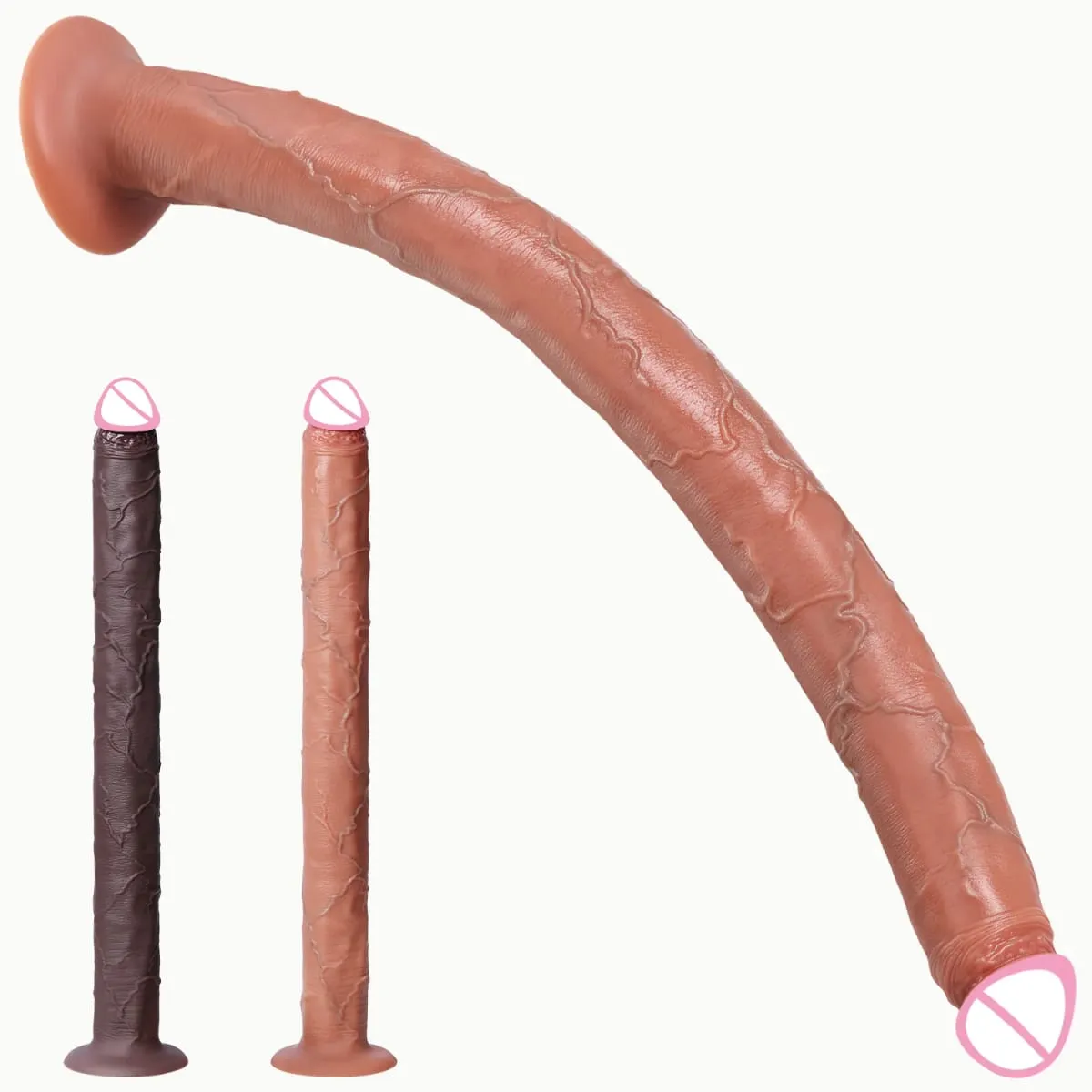 Super Long Dildo Artificial Silicone Penis Adult Sex Toys Realistic Skin Texture Dildos For Woman Men Vagina Anal Masturbation — image 1