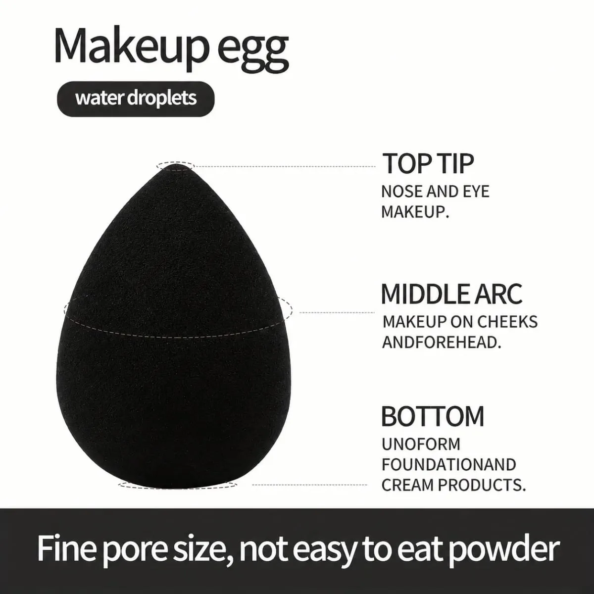 17PCS Professional Makeup Kit Including 13 Aluminum Brushes Carry Bag & 3 Sponge Puffs Powder Eyeshadow Blush and Detail Too — image 6