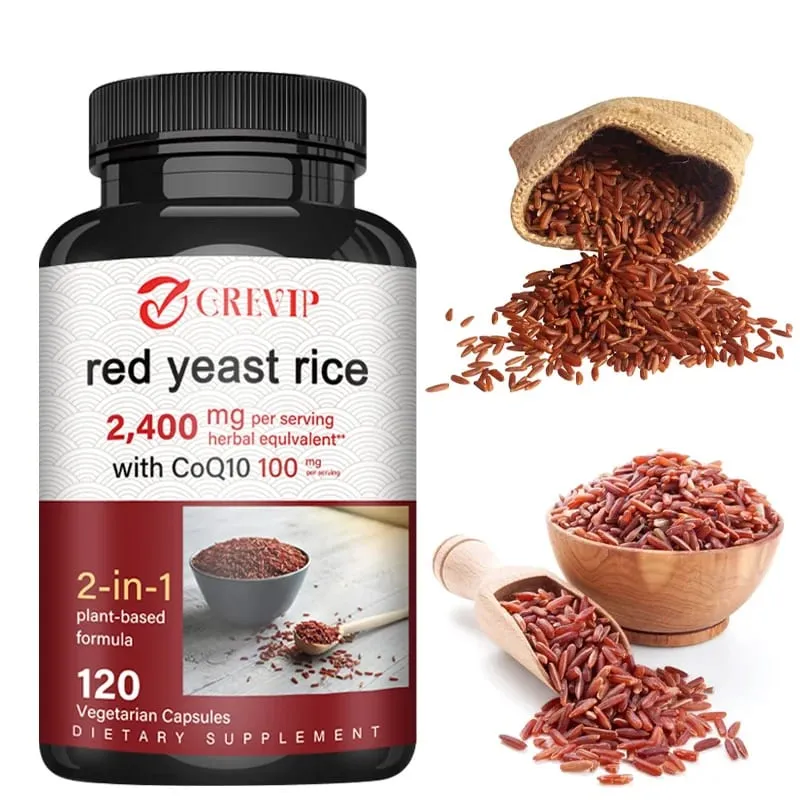 Red Yeast Rice 2400mg - Cholesterol Supplement Supports Overall Health Promotes Heart and Immune Health Antioxidant — image 1