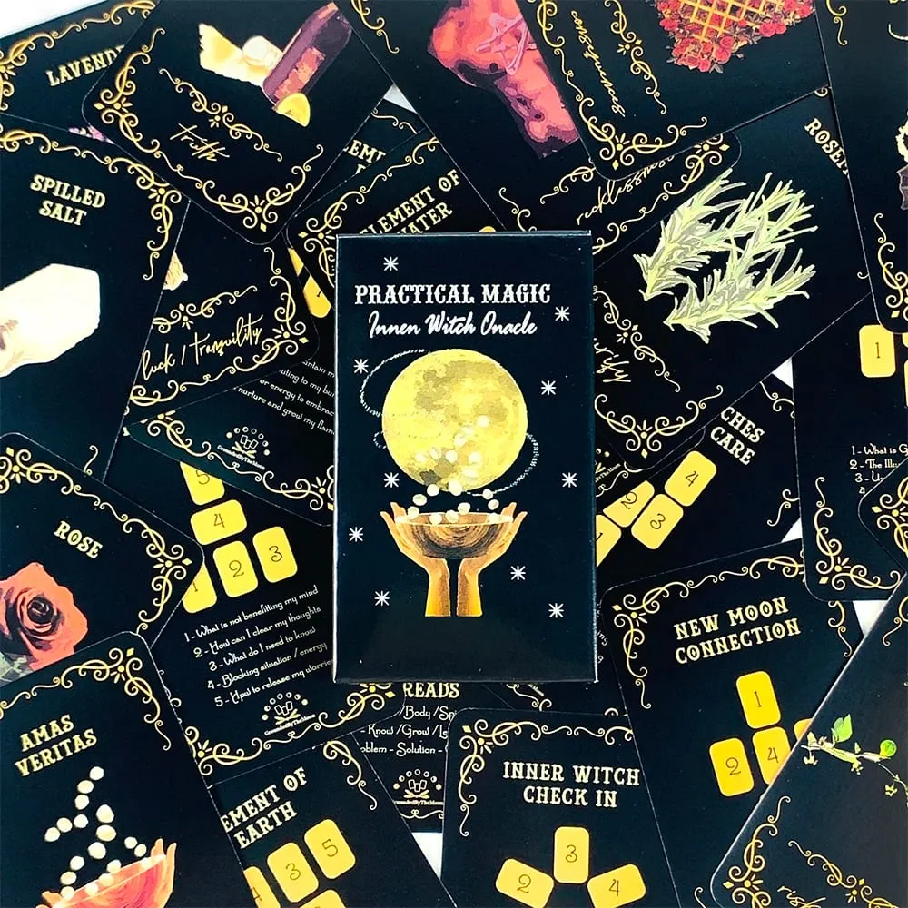Practical Magic Inner Witch Oracle Cards 46 Card Deck Mysterious Divination Deck English Vision Edition Board Playing Game — image 3