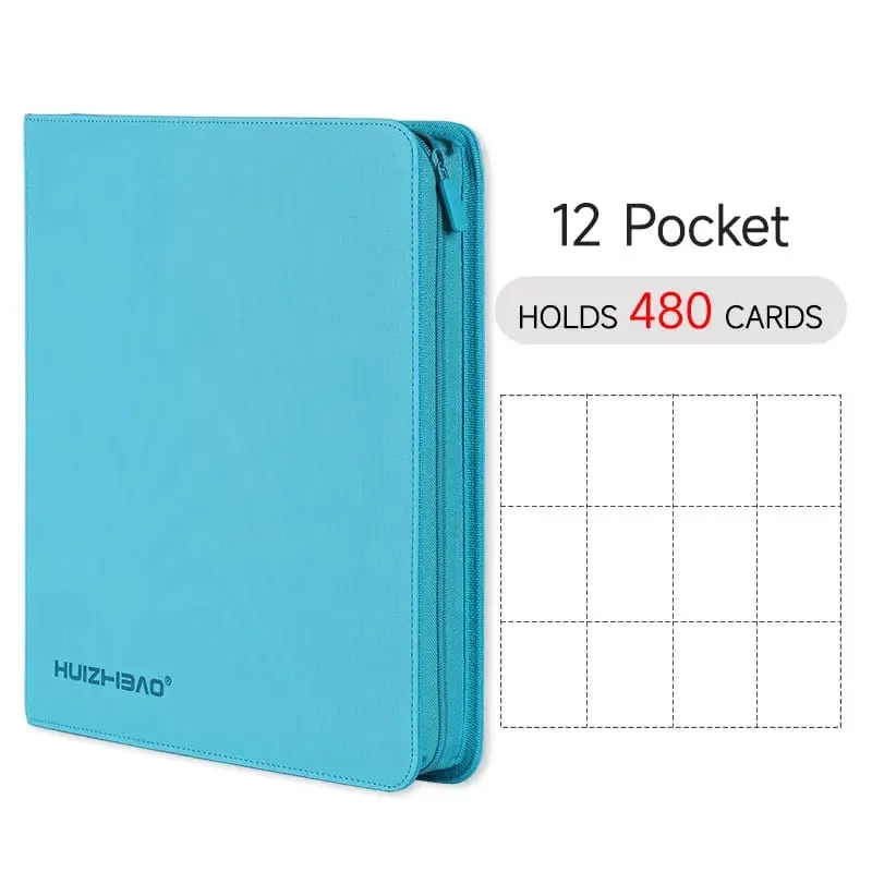 9/12 Pocket Zipper Card Binder Trading card album Durable Side Loading Card for mtg tcg for pokemon for yugioh for football — image 16