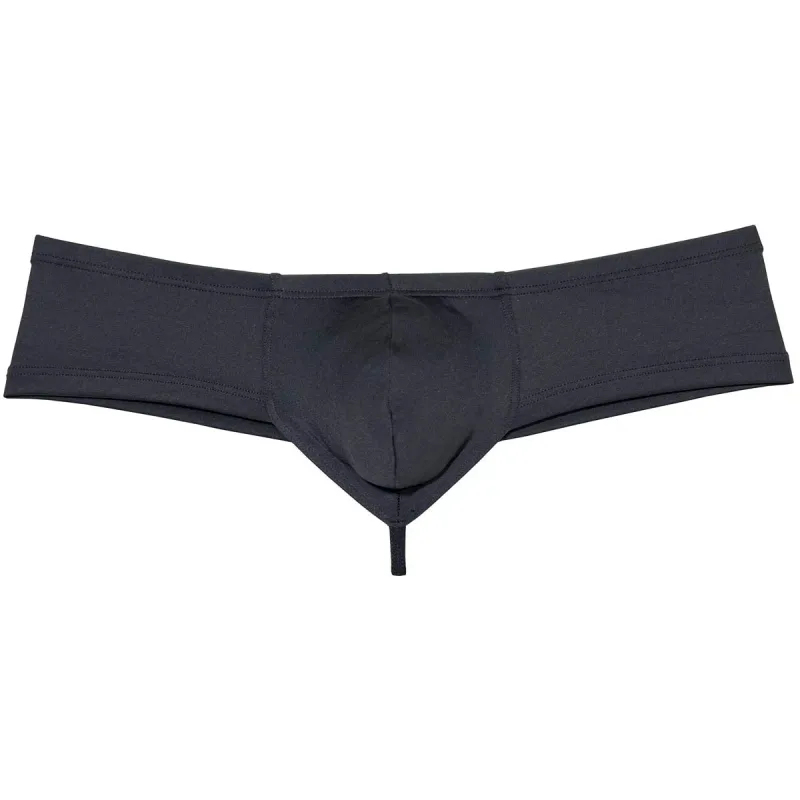 Men's Sexy Low Rise Mini Briefs Panties Solid String Crotch Brazilian Bikini Underwear Solid Enhance Pouch Boxer Briefs for Men — image 10