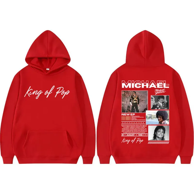 King of Pop Michael Jackson Bad Era Hoodies Men's Clothes Fashion Hip Hop Punk Sweatshirt Long Sleeve Oversized Hoodie Pullovers — image 9