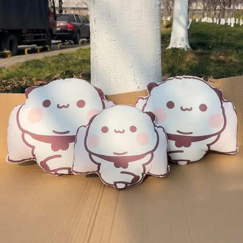 New Cute Bubu Panda Throw Pillows Kawaii Anime Yier Plush Pillows Sleeping Companion Pillow for Friends Home Decor Couple Gift — image 2