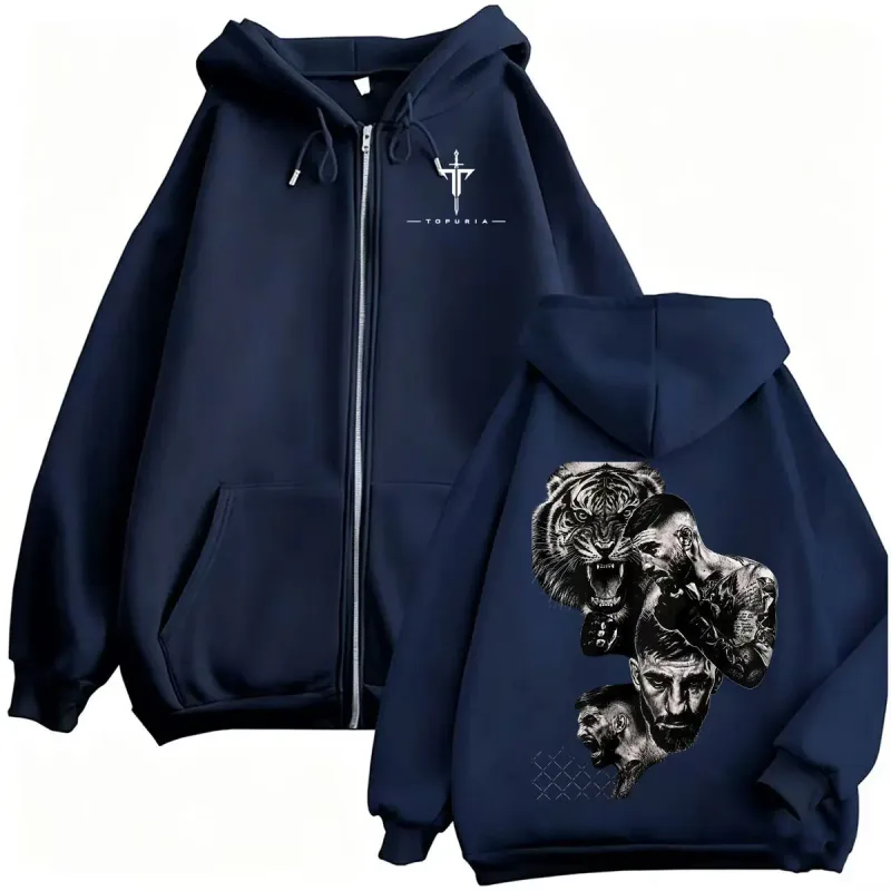 El Matador Ilia Topuria Fan Gifts Zipper Hoodies Men's Clothing Retro Classic Sweatshirts Jacket Coats Long Sleeve Zip Up Hoodie — image 3