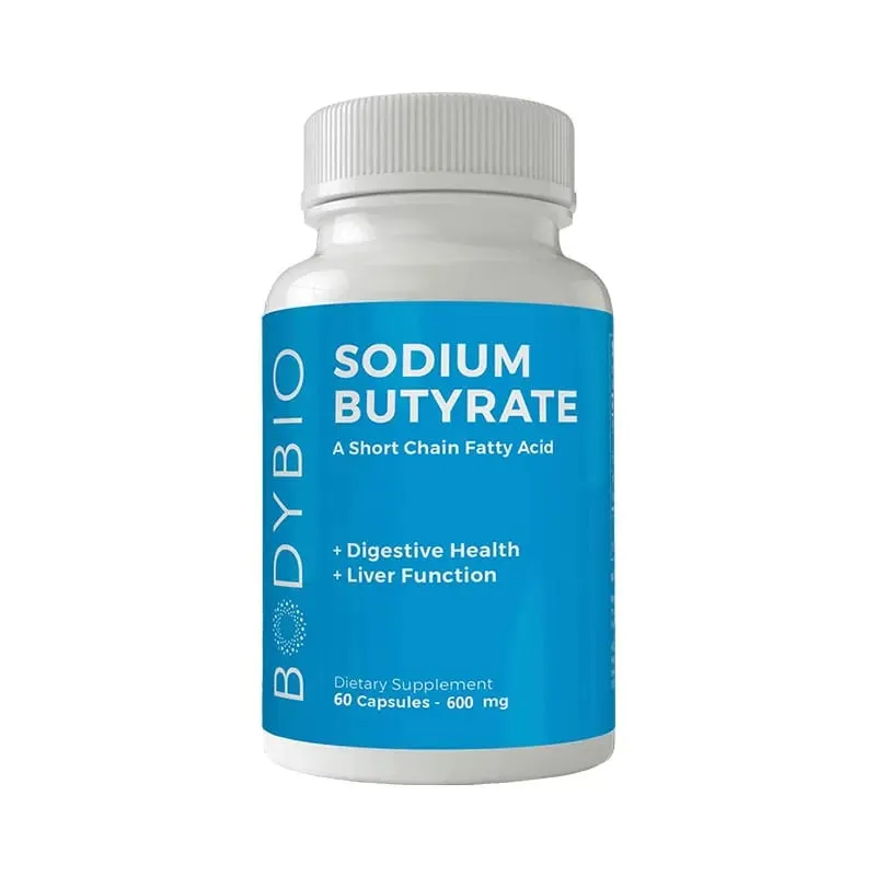 Sodium Butyrate Supplement Capsules for Digestion Health Supportloat Gas & Constipation Relief 120 Capsules