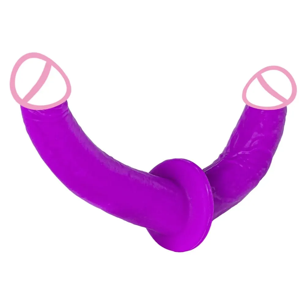 Realistic Dildo Double Headed Long Penis Double Penetration G Spot Vagina Anal Dick Designed For Lesbian Women Adult Sex Toys — image 1