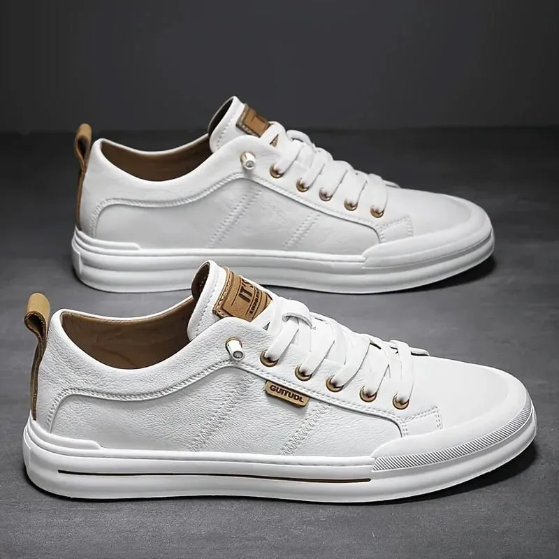 Simple and Versatile White Sneakers Breathable Board Shoes Men's Casual Shoes Delicate and Breathable Without Causing Foot Discomfort — image 2