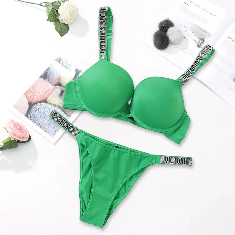 Victoria's Secret Sexy Lingerie Bra and Panty Set Push Up Classic Women's Lingerie Set Sexy Breathable Soft Versatile Shapewear — image 12