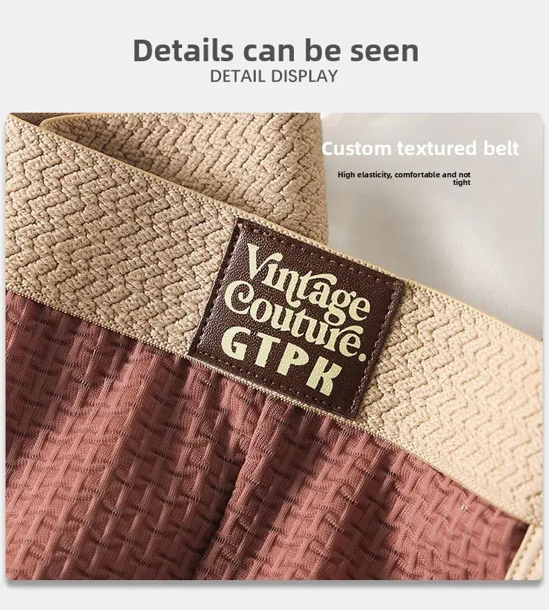3 pcs Vintage Men High Cut Nylon Briefs Ice Silk Mesh Cool Underpants Soft Breathable Quick Dry Mens Underwear — image 4