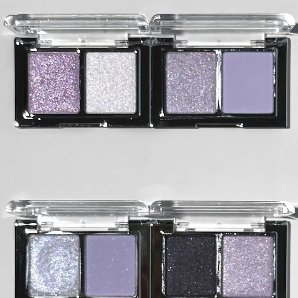 Dual Eyeshadow Palette Matte Shimmer Glitter Eyeshadow Palette Portable Long Lasting Fine Flash Eye Makeup Cosmetic — image 5