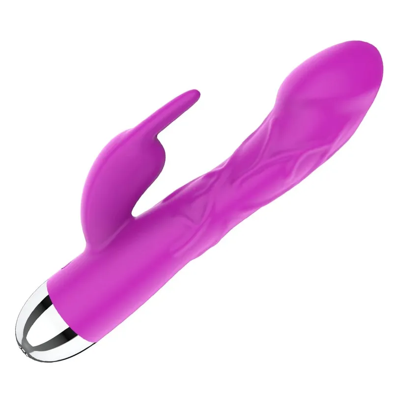 Silicone Rabbit Vibrator - Dual Stimulation G-Spot Clitoral Vibrator for Women Powerful Pleasure — image 8