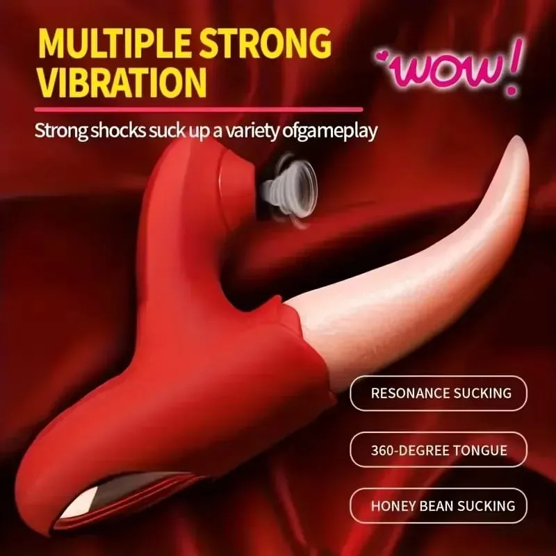 Powerful Tongue Licking Massager Adult Sex Toy For Women Couples Pleasure G Spot Vibrator Nipple Sensual Clitoral Stimulator