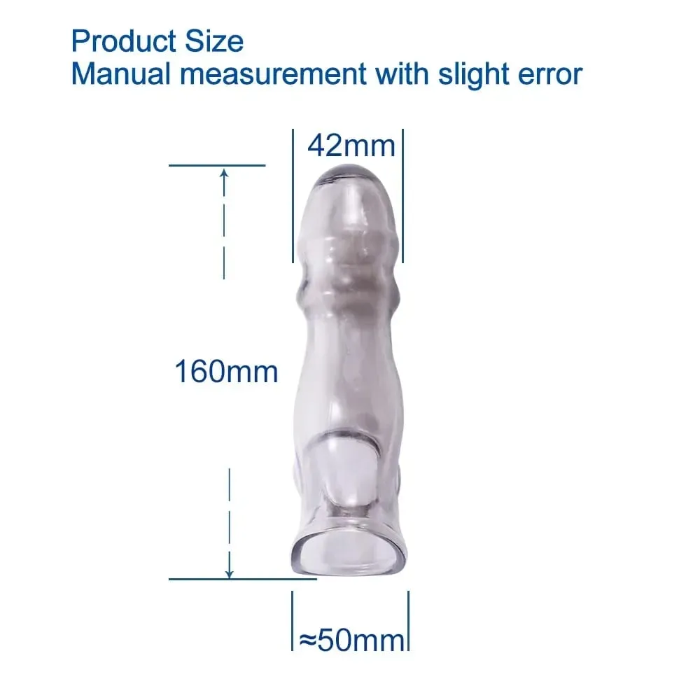 Manchon de pénis adulte à haute élasticité, extension de coq, préservatifs réutilisables et plus sûrs, jouet sexuel pour Couple et homme, outils de retardement de l'éjaculation — image 4