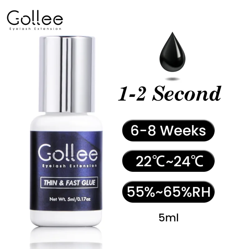 Gollee 0.5-1s Drying Eyelash Extensions Glue Latex-free Lashes Glue Professional Waterproof 6-8 Weeks Eyelash Extension Supplies — image 14