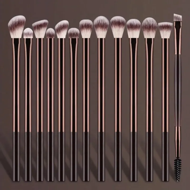 Natural Eye Makeup Brushes Set Eyeshadow Brush Eyebrow Contour Eyeliner Brush Women Eyes Cosmetic Blending Detail Make Up Tools — image 13