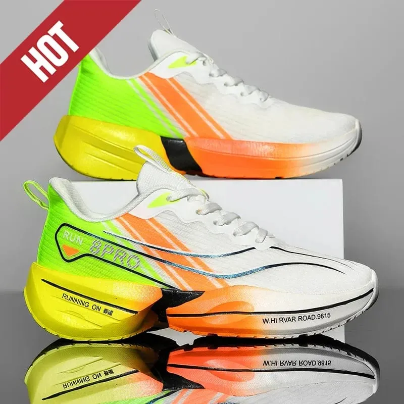 Men Women Carbon Plate Marathon Running Shoes Breathable Lightweight Racing Training Sports Athletic Casual Sneakers Walking — image 9
