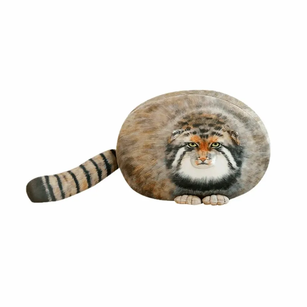 Fierce Looking Super Soft Cat Lifelike Huggable Stuffed Cat Pillow Stretchy Adorable Simulation Cat Pillow Sofa Decor — image 10