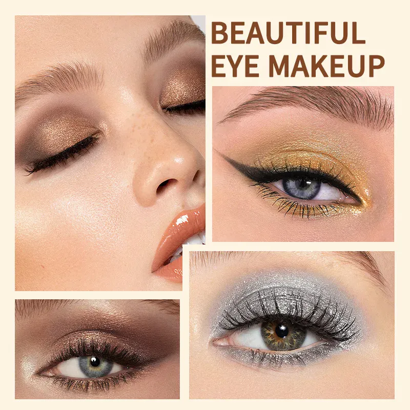 Double Head Waterproof Eyeshadow Sticks Long Lasting High Pigmented Shimmer Glitter Neutral Brown Eyeshadow Pencil Crayon Makeup — image 3