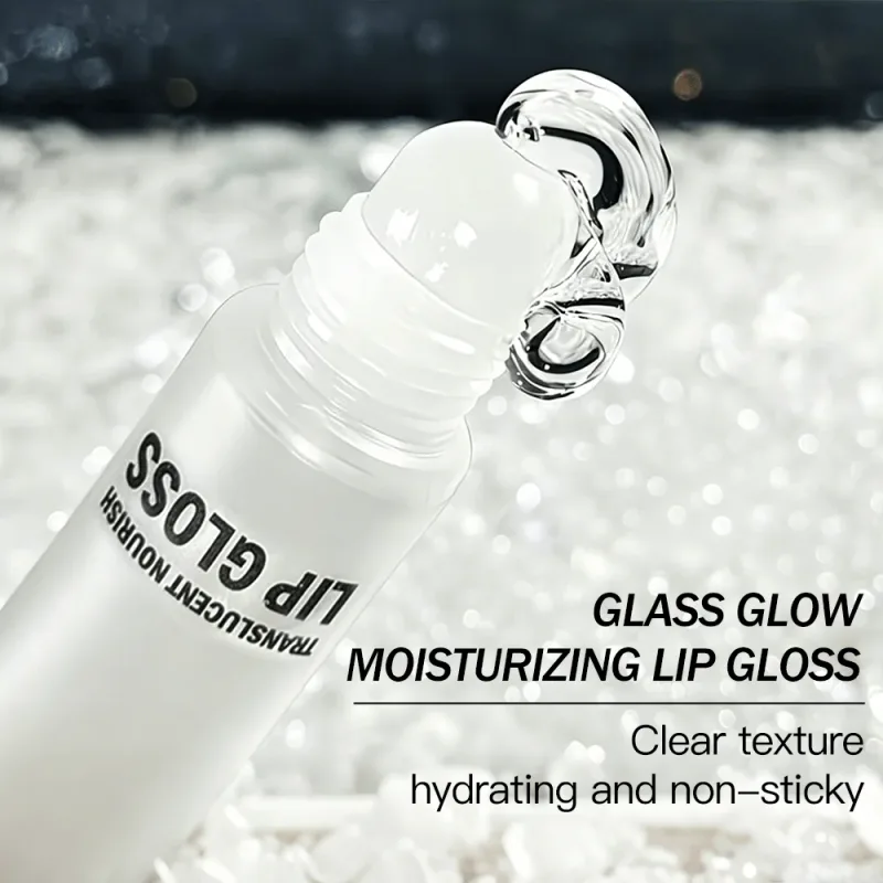 Klar nærende lipgloss fugtgivende læbepomade til tørre læber Langvarig glasglans Finish blank læbemakeup Bær alene — image 3