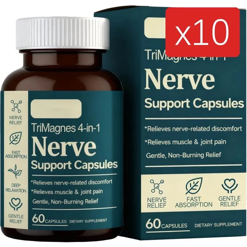Magnesium Citrate Glycinate Malate Capsules with Turmeric Extract Supports Nerve Health Muscle Relaxation Sleep Wellness 60 Ct — image 12