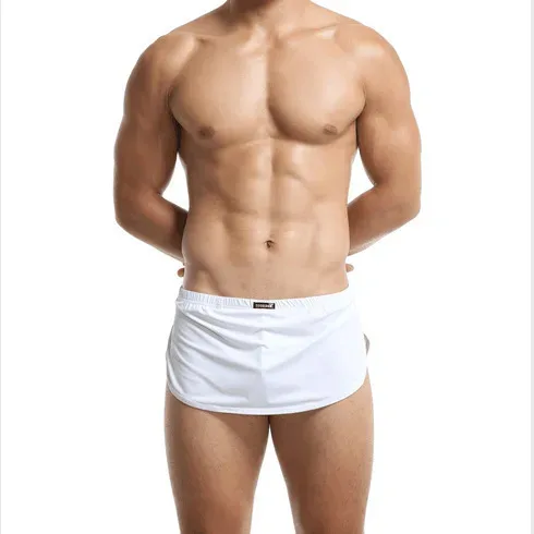 Calças de pijama de seda independentes de duas peças dianteiras e traseiras atacado e agência de comércio exterior roupa interior masculina — image 9