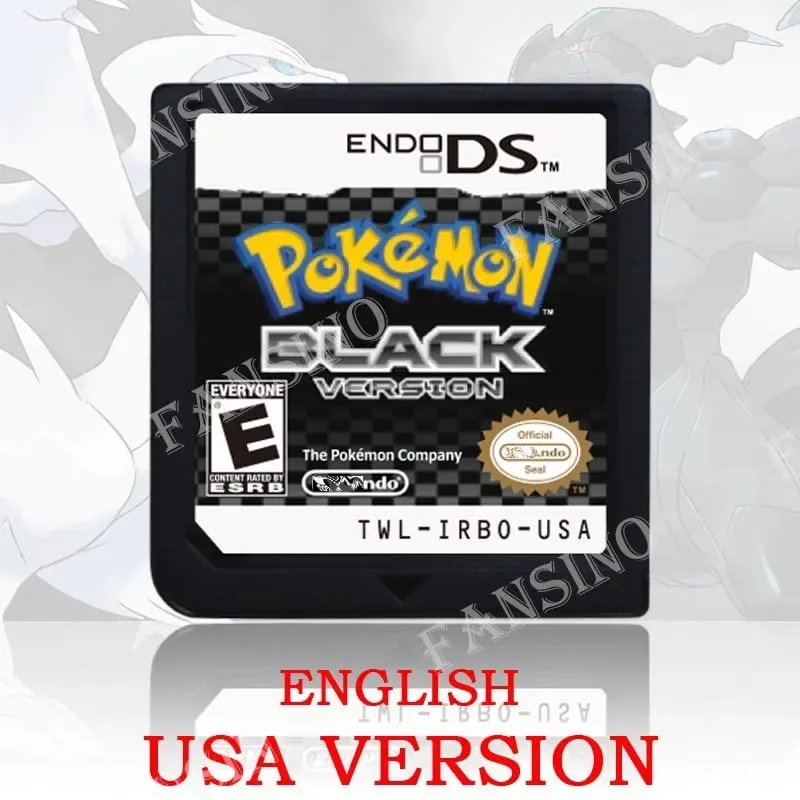(USA EUR AUS) Pokemon Black White 1/2 Version High Quality Authentic 1:1 Replica DS Video Game Cartridge For DS 2DS 3DS Console — image 8