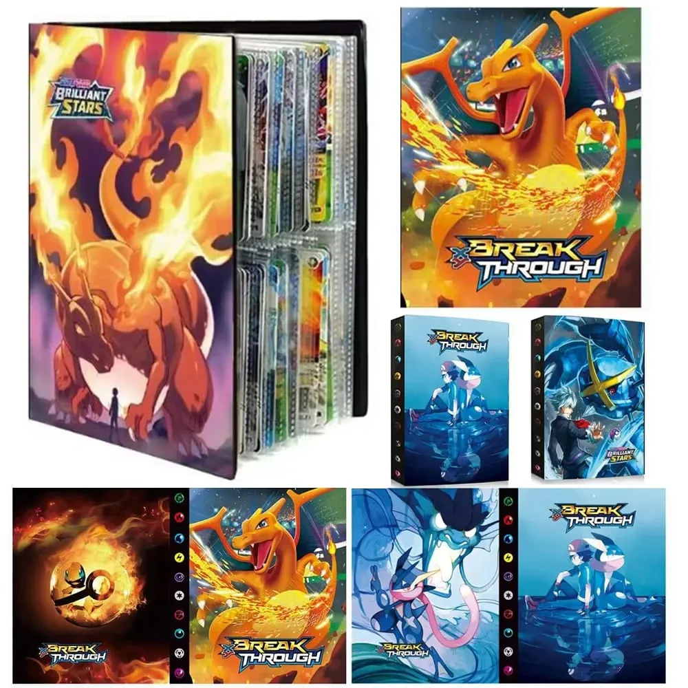 Pokemon Charizard Cards Album Book 240PCS Pok é mon Game Card Album VMAX GX EX Holder Collection Binder Folder Kids Toy Gift — image 1