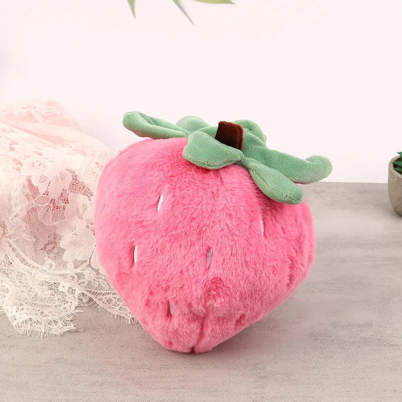 Super Soft Strawberry Pillow Toy Creative Lightweight Cute Strawberry Pillow Doll Home Decorative Doll Ornaments for Girls Gift — image 4