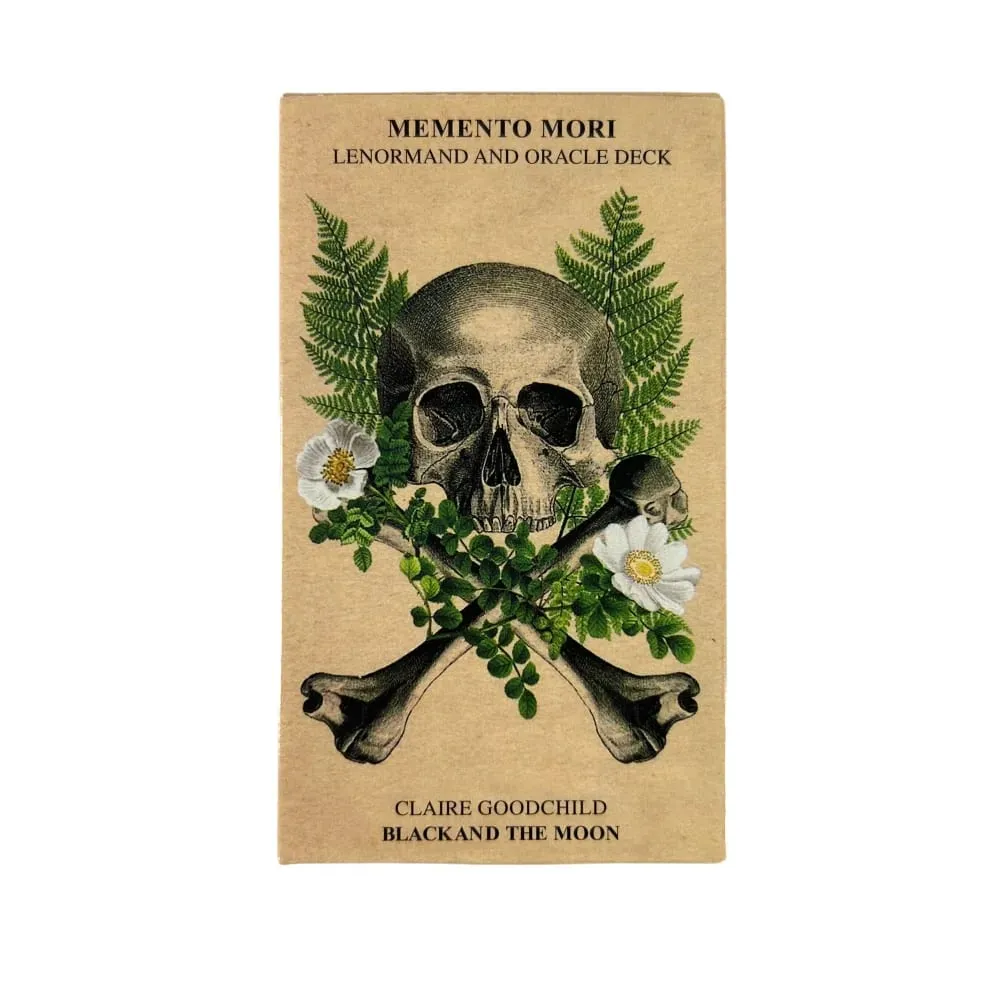 1 pezzo di carte da gioco per giochi da tavolo inglesi Memento Mori Lenormand e Oracle Deck