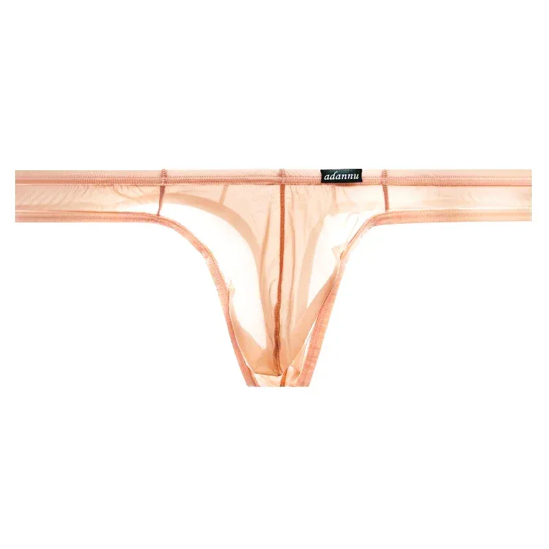 Ultra Thin Sheer Briefs Men Underwear Cooling Knickers Low Rise Bulge Pouch Underpants Soft Mesh Panties Male Thong Pants